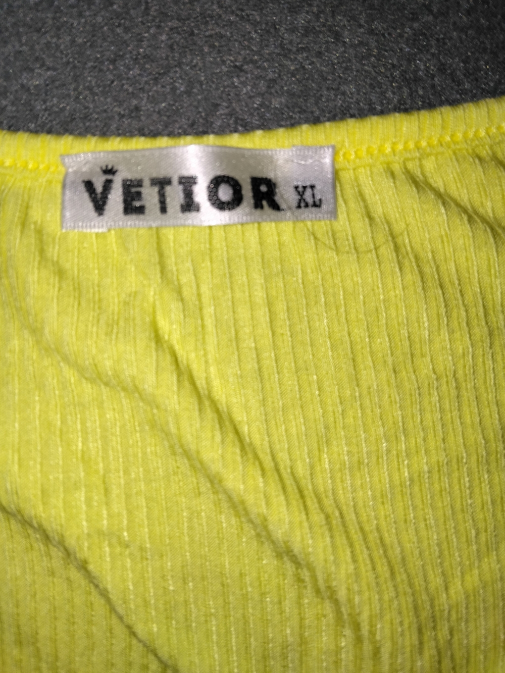 Veto Yellow Ruched Drawstring Crop Top - Picture 2 of 3